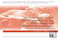 Sexuality And Procreation In The Age Of Biotechnology