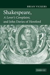 Shakespeare, 'A Lover'S Complaint', And John Davies Of Hereford