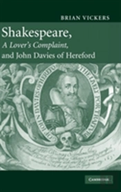 Shakespeare, 'A Lover'S Complaint', And John Davies Of Hereford