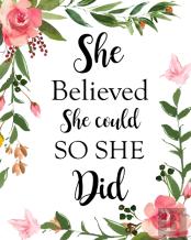 She Believed She Could So She Did
