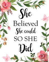 She Believed She Could So She Did