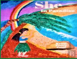 She In Paradise; Kauai, Poetry, Paint