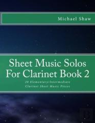 Sheet Music Solos For Clarinet Book 2