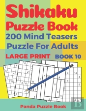 Shikaku Puzzle Book - 200 Mind Teasers Puzzle For Adults - Large Print - Book 10