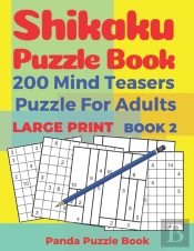 Shikaku Puzzle Book - 200 Mind Teasers Puzzle For Adults - Large Print - Book 2