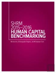 Shrm 2015-2016 Human Capital Benchmarking