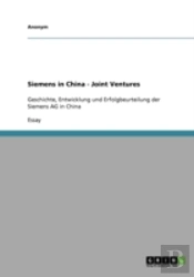 Siemens In China - Joint Ventures