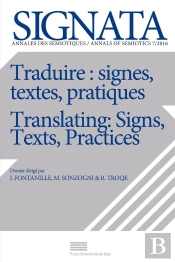 Signata, N  7/2016. Traduire : Signes, Textes, Pratiques / Translatin