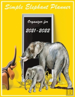 Bertrand.pt - Simple Elephant  Planner Organizer For  2021-2022