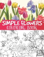 Simple Flowers Coloring Book