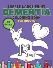 Simple Large Print Coloring Book For Adult Dementia