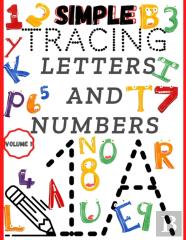 Simple Tracing Letters And Numbers