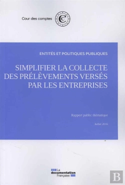 Bertrand.pt - Simplifier La Collecte Des Prélèvements Versés Par Les Entreprises ; Juillet 2016