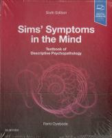 Sims' Symptoms In The Mind: Textbook Of Descriptive Psychopathology