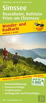 Simssee / Rosenheim / Kufstein Hike & Bike Map