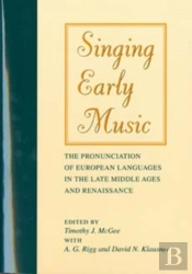 Singing Early Music