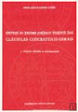 Bertrand.pt - Síntese do Regime Jurídico Vigente das Cláusulas Contratuais Gerais