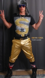 Sir Michael Gold  Hustle Bling  Portrait  Blank Creative Journalnote Book