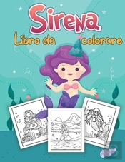 Sirena Libro Da Colorare Per Bambini: Pa
