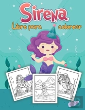 Sirena Libro Para Colorear Para Ni Os: P