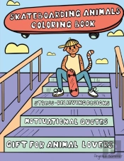 Skateboarding Animals Coloring Book