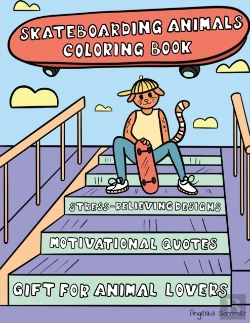 Bertrand.pt - Skateboarding Animals Coloring Book