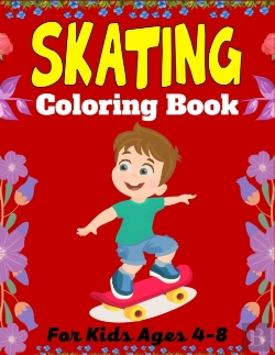 Bertrand.pt - Skating Coloring Book For Kids Ages 4-8