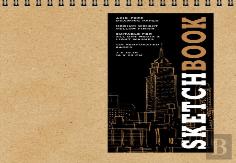 Sketchbook 7 X 10'' Fliptop Landscape Kraft Spiral Hardcover Mixed Media Sketchbook For Drawing