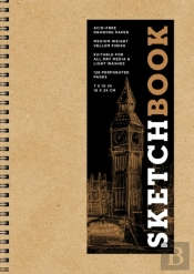Sketchbook 7 X 10' Kraft Spiral Hardcover Mixed Media Sketchbook For Drawing