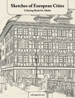 Bertrand.pt - Sketches Of European Cities Coloring Book For Adults