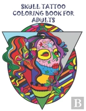 Skull Tattoo Coloring Book For Adults