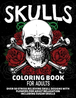 Bertrand.pt - Skulls Coloring Book For Adults