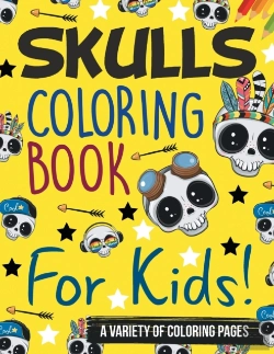 Bertrand.pt - Skulls Coloring Book For Kids! A Variety Of Coloring Pages