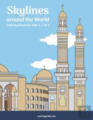 Skylines Around The World Coloring Book For Kids 1, 2 & 3