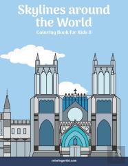 Skylines Around The World Coloring Book For Kids 8