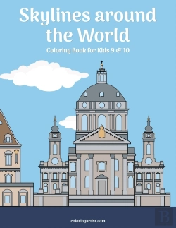 Bertrand.pt - Skylines Around The World Coloring Book For Kids 9 & 10