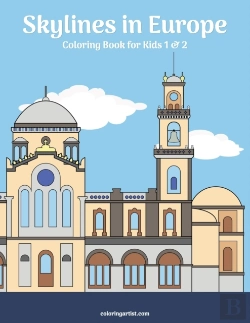 Bertrand.pt - Skylines In Europe Coloring Book For Kids 1 & 2