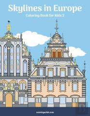 Skylines In Europe Coloring Book For Kids 2