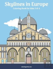 Skylines In Europe Coloring Book For Kids 3 & 4