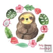 Sloth Baby Shower Guest Book