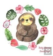 Sloth Baby Shower Guest Book