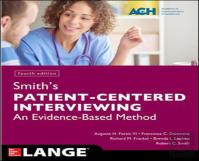 Smith'S Patient Centered Interviewing: An Evidence-Based Method, Fourth Edition