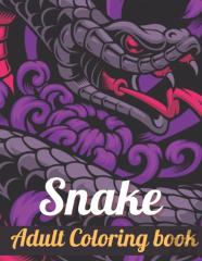 Snake Adult Coloring Book