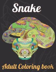 Snake Adult Coloring Book