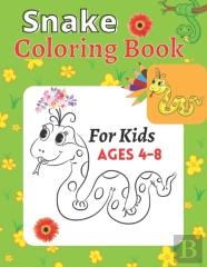 Snake Coloring Book For Kids Ages 4-8