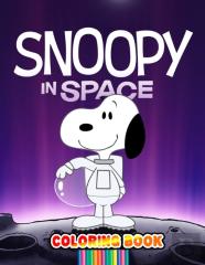 Snoopy In Space Coloring Book