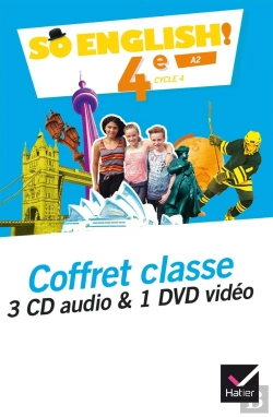 Bertrand.pt - So English! : 4e ; 3 Cd Audio + 1 Dvd Pour La Classe