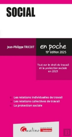 Bertrand.pt - Social 2025 : Tout Sur Le Droit Du Travail Et La Protection Sociale En 2025 (19e Édition)
