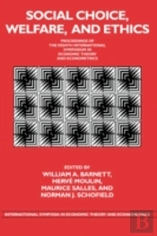 Social Choice, Welfare, And Ethics