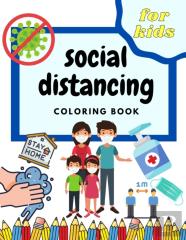 Social Distancing Coloring Book For Kids
